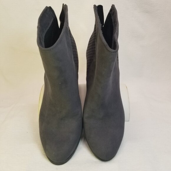 American Eagle Gray Womens 8 Block 3" Heel Ankle Boots - Picture 6 of 12
